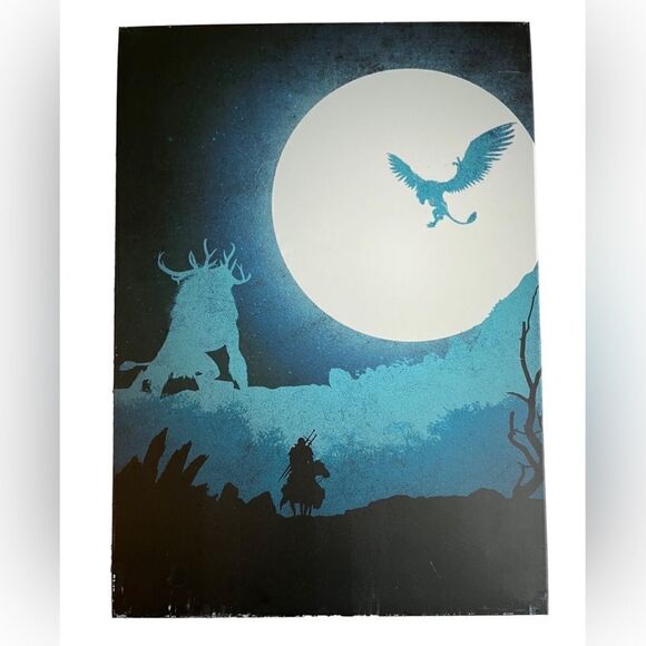 The Witcher Geralt night scene by Displate metal sign - Picture 1 of 5